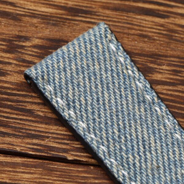 Custom Handmade Jeans strap for Patek Philippe 5330G watch straps replacement for sale (1)