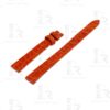Custom Orange Round-scale alligator leather watch bands for Chopard Happy Diamond watch strap