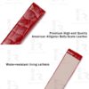 Custom Red Round-scale alligator leather watch band for Chopard Happy Diamond watch strap (2)