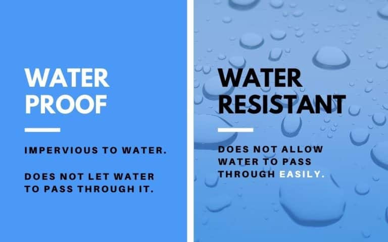 Water Resistant vs Waterproof