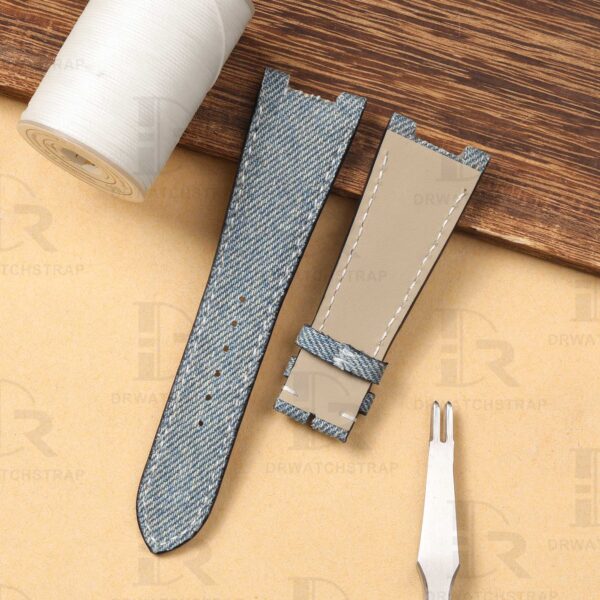 Buy Custom patek philippe Nautilus 5711 Denim strap 21mm 25mm replacement watch straps (4)