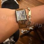 Cartier Tank Must 23mm Green Alligator leather strap watch band for sale (5)