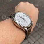 Custom replacement Black leather strap for rolex