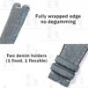 Custom patek philippe Nautilus 5711 Denim strap 21mm 25mm replacement watchbands (2)