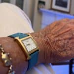 Hermes H Blue Leather watch band strap custom