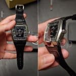 IWC Da Vinci Vintage IW546101 Black Alligator leather watch band strap for sale (8)