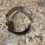 Curved End Crocodile leather watch strap for Jaeger-LeCoultre Master Compressor watch