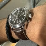 Blue alligator leather watchband for Breguet Reine de Naples for sale 17mm