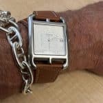 Hermes Brown calfskin leather watch band (3)