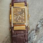 Patek Philippe Twenty-4 Brown Alligator leather watch band (2)