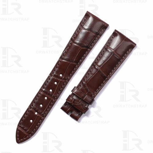 Custom handmade replacement Brown leather watch band for Patek Philippe Grand Compalication 5905R strap