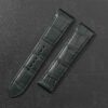 New Cartier Santos Quickswitch leather strap 21mm Dark Green alligator watch band (2)