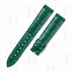 Premium best quality American Alligator OEM custom Green 16mm Cartier tank leather straps & watch bands for Cartier Tank & Ronde SOLO watches (1)