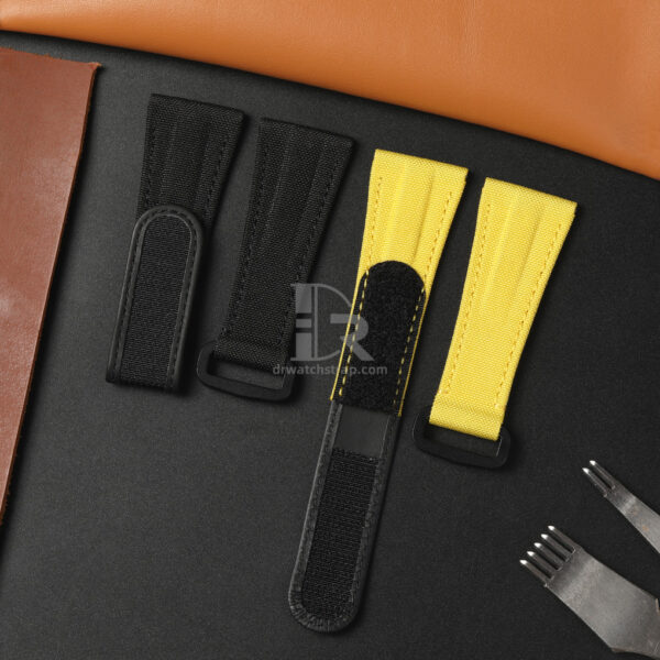 Buy Custom Black Panerai Nylon Velcro Strap Replacement 22mm 24mm 26mm watch bands for sal (1)