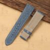Buy custom handmade blue jeans Denim leather watch bands for patek philippe calatrava 5524r straps 21mm replacement (1)