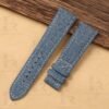 Buy custom handmade blue jeans Denim leather watch bands for patek philippe calatrava 5524r watch band 21mm replacement (1)