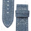 Buy custom handmade blue jeans Denim leather watch bands for patek philippe calatrava 5524r watch band 21mm replacement (4)