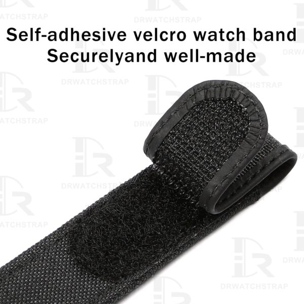 Custom Black Panerai Nylon Velcro Strap Replacement 22mm 24mm 26mm for sal (2)