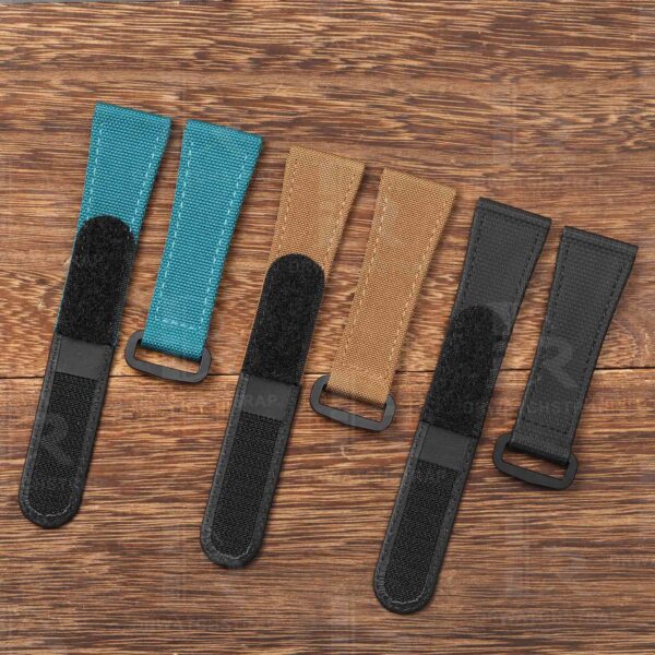 Custom Black Panerai Nylon Velcro Strap Replacement 22mm 24mm 26mm watch bands for sal (3)