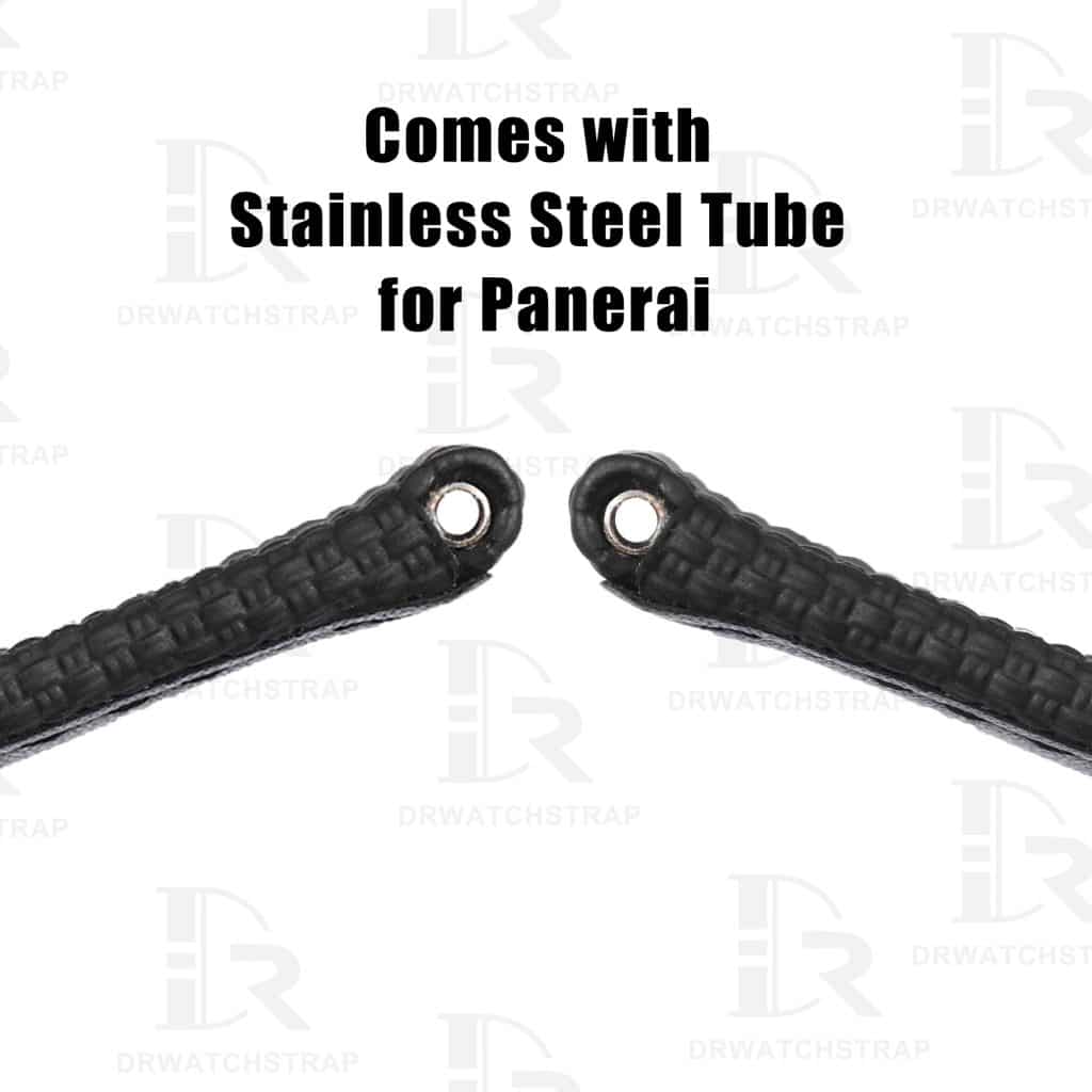 Custom Black Panerai Rubber Velcro watch Strap Replacement 22mm 24mm 26mm watch band for sal (3)