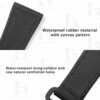 Custom Black Panerai Rubber Velcro watch Strap Replacement 22mm 24mm 26mm watch bands for sal (2)