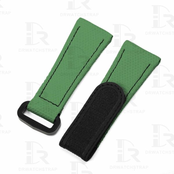 Custom Olive Green Panerai Rubber Velcro watch Strap Replacement 22mm 24mm 26mm watch Straps for sal