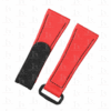Custom Red Rubber Velcro watch strap replacement for Panerai 22mm 24mm 26mm band