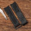 Custom replacement 21mm Black velcro watch band for Rolex Carbon Sea Dweller DIW Hunter strap (1)