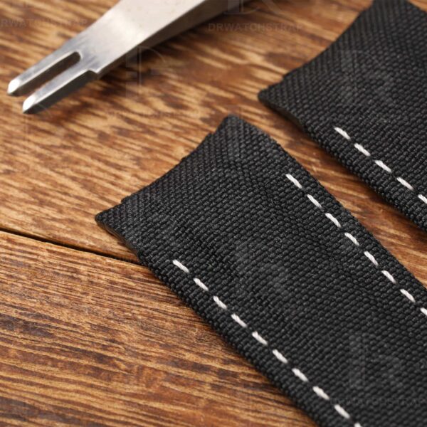 Custom replacement 21mm Black velcro watch band for Rolex Carbon Sea Dweller DIW Hunter strap