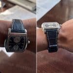 IWC Da Vinci Dark Blue calfskin bamboo pattern (2)