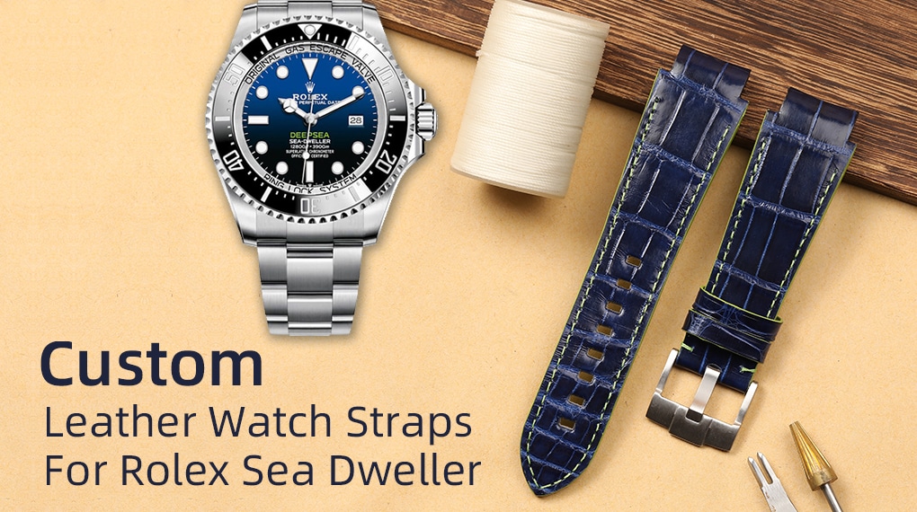 Custom Leather Watch Straps for Rolex-Sea-Dweller