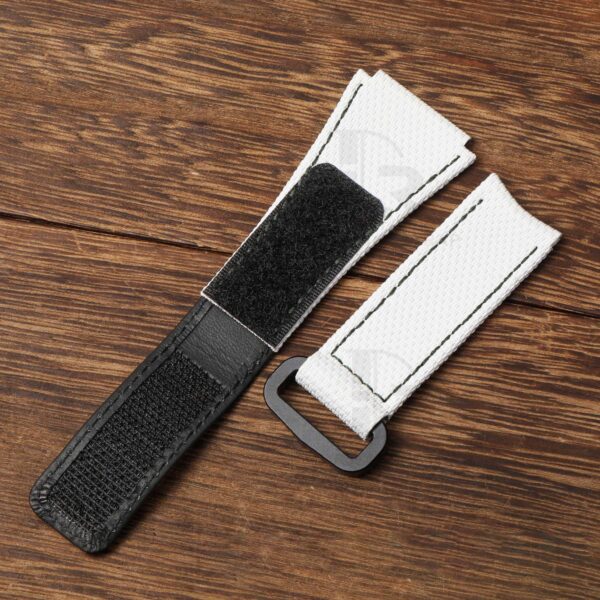 Buy Custom Handmade White Rubber Velcro MB&F Maximilan Büsser & Friends watch strap (7)