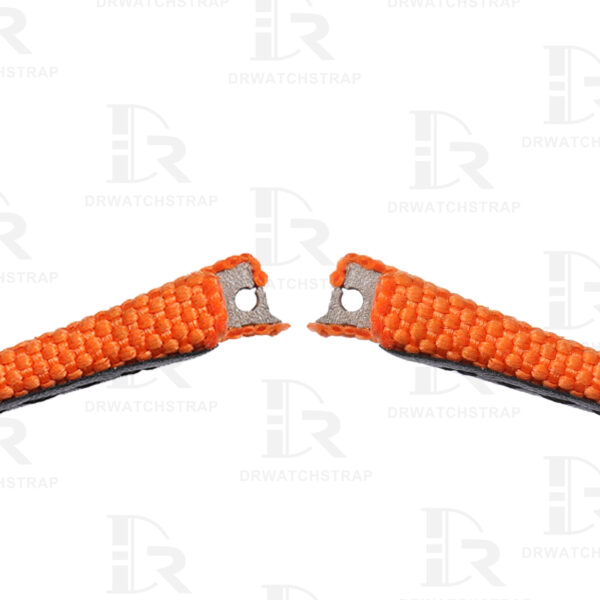 Custom Replacement Canvas Nylon Orange Velcro watch bands Vacheron Constantin Overseas (VCO) for sale (1)