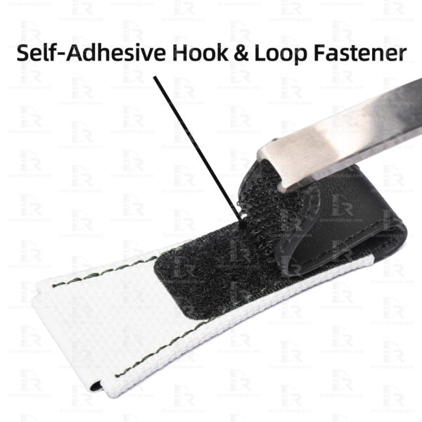 Custom White Rubber Velcro Watch Strap for MB&F watch strap Replacement Band (4)
