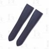 Custom handmade Blue canvas Calibre de Cartier leather strap 21mm 23.5mm watchbands replacement for sale (1)