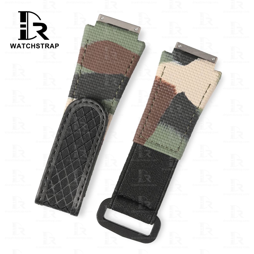 Buy Custom replacement straps and elastic watch band for Richard Mille Camo strap RM 035 030 055 011 016 059 067 067-02 027 07 aftermarket for sal (4)