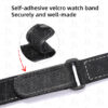 Custom Black Self-adhesive velcro watch band replacement for Rolex DiW Carbon Sea Dweller strap 43mm Low Price