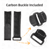 Custom Black Self-adhesive velcro watch band for Rolex Carbon Sea Dweller strap with Carbon buckle