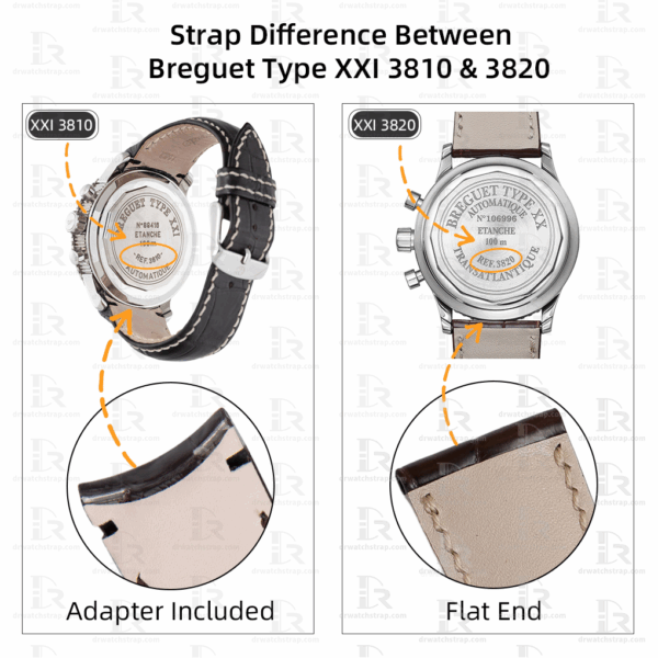 Leather Watch Strap Difference between Breguet Type XXI 3810 and 3820