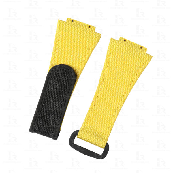 Custom Yellow Canvas Nylon watch strap replacement for for Hublot Big bang