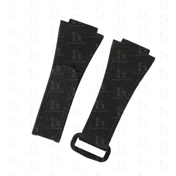 Custom Black Canvas Nylon watch strap replacement for for Hublot Big bang