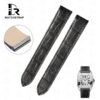 Custom alligator watch strap for cartier santos galbee