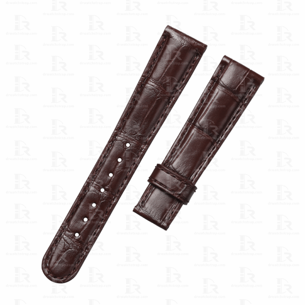 Custom Brown Alligator leather watch strap Replacement for Grand Seiko Elegance 19mm band (1)