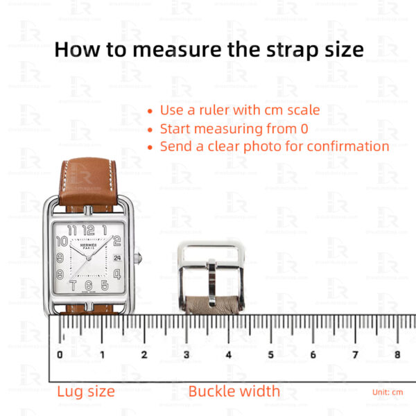 How to measure the strap size for Hermes