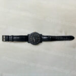 Custom handcrafted strap for Bvlgari B.zero1 black patent leather watch belt