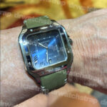 Cartier Santos replacement brown leather watch band