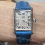 Cartier Tank solo Black satin watch band replacement strap drwatchstrap (2)